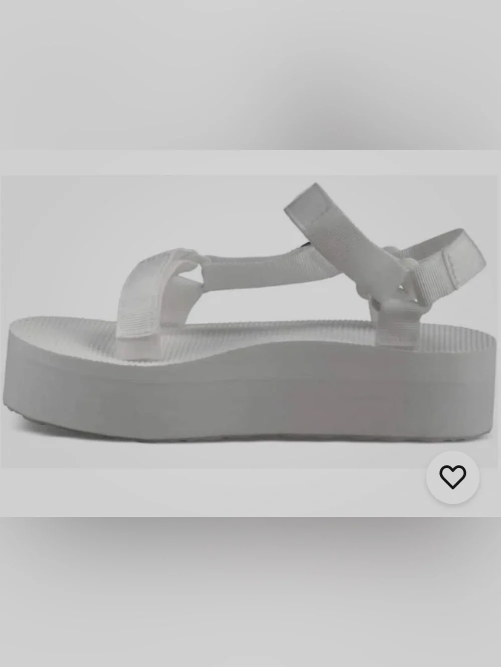 Teva White Platform Universal Sandals